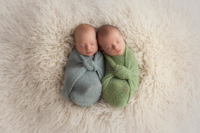 Twin Newborn Girl Session | Boston Family Photographer