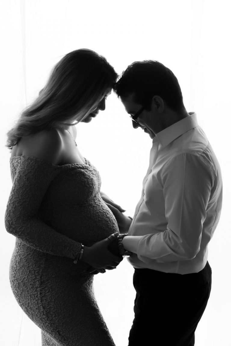 Pregnant happy couple stock image. Image of morning - 170434431